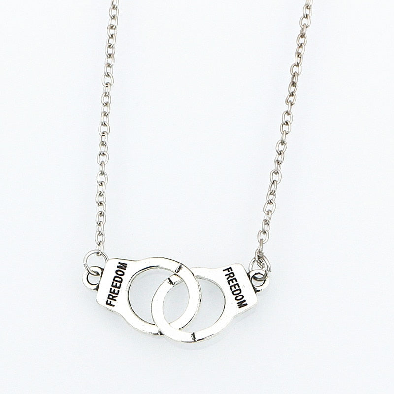 New Handcuff Pendant Necklace For Women Men