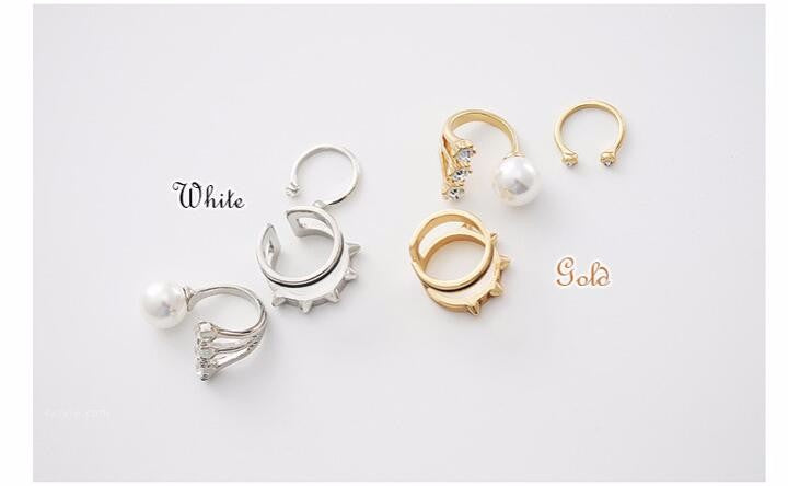 3 pcs/set Personalized rivets ring,