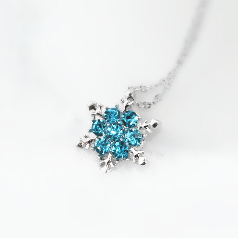 Beautiful Snowflake Flower Necklace For Women Wedding Jewelry