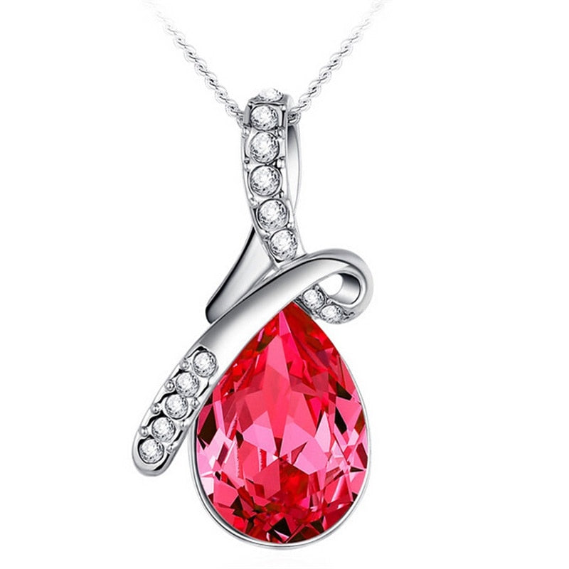 Crystal Pendant Necklaces For Women High Quality Luxury Lady's Jewelry
