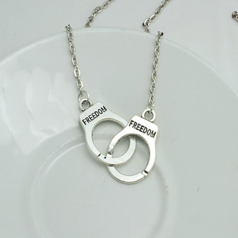 New Handcuff Pendant Necklace For Women Men