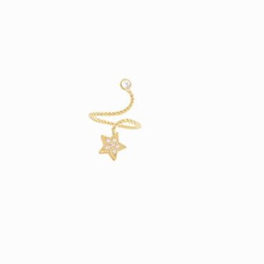 New five-pointed star starfish crystal rings for women