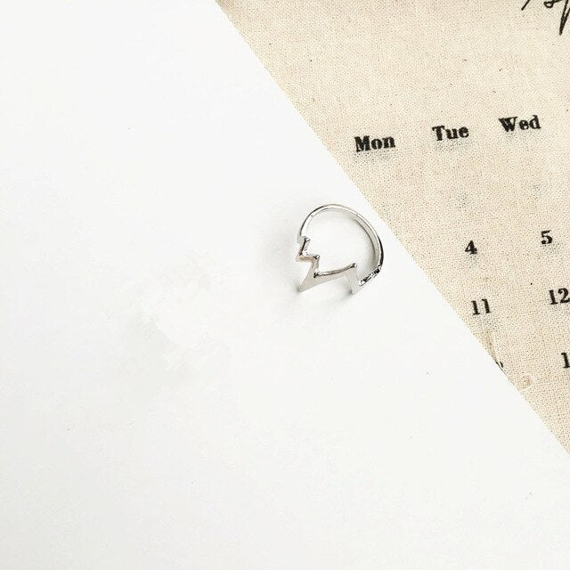 Simple  lightning electrocardiogram tail ring